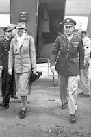 General Eichelberger and Eleanor Roosevelt