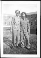 June Crowell and friend at Camp Lejeune