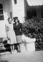 Anita G. Keller with mother in California