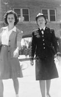 Nell Smith Lutz and female navy service member