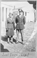 Marjorie Suggs Edwards and soldier