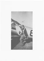 Susie Winston Bain with airplane