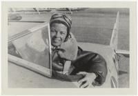 Elizabeth Williamson in cockpit