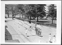 Navy nurses at dress parade