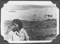 Esther Gilbert overlooking Subic Bay, Philippines