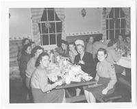 WACs celebrate Halloween in the mess hall