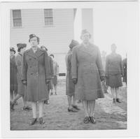 WACs standing at attention