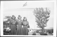 Three army servicewomen