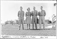 WAAC and three army servicemen at Greenwood Army Air Base